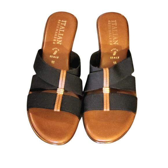 Italian Shoemakers Footwear Shoes - Wedge Sandals Italian Shoemakers Open Toe Size 11